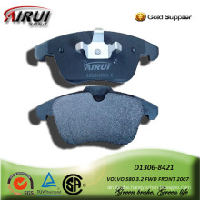 semi-metallic car brake pad for VOLVO S80 3.2 FWD FRONT 2007